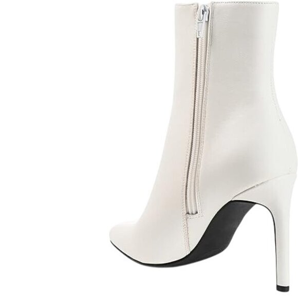 Journee Collection Women's Silvy Booties - White - Picture 4 of 4